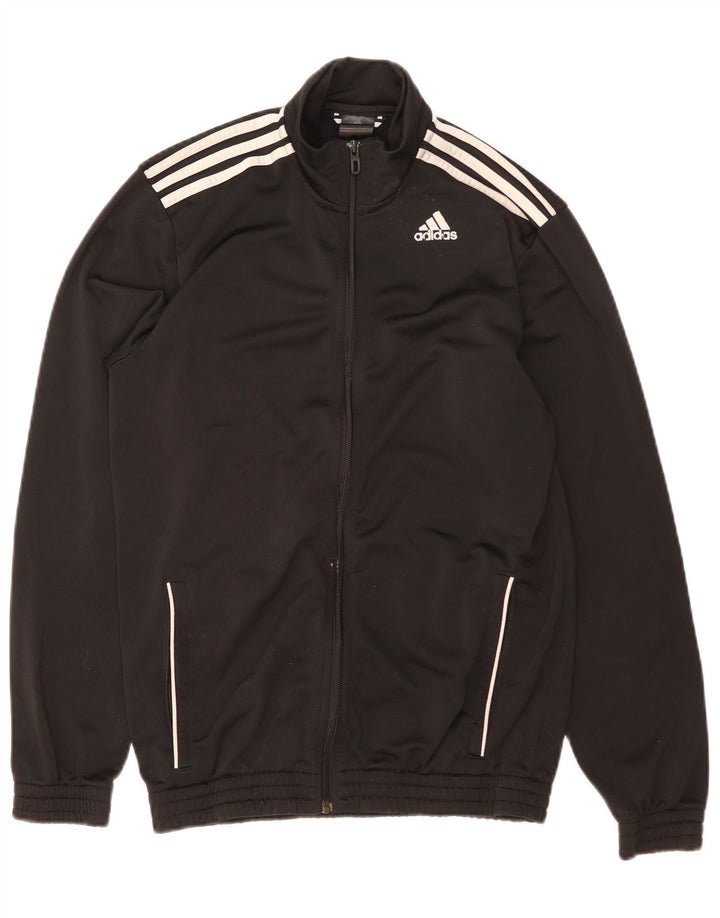 Jachetă de trening pentru bărbați Adidas UK 38/40 Poliester mediu negru
