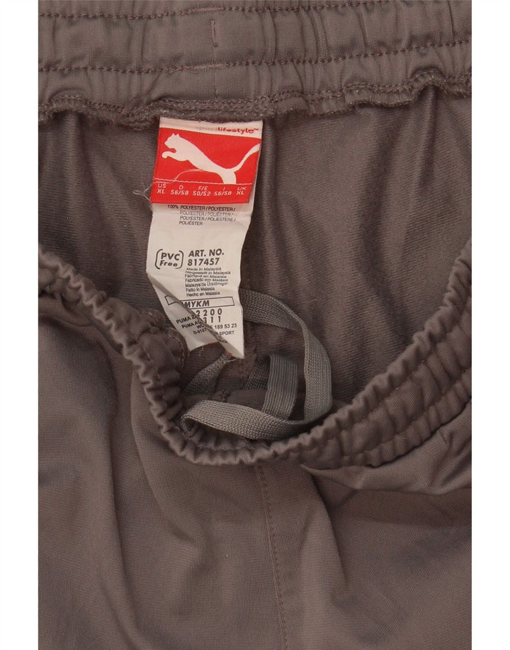 Pantaloni de trening Puma pentru bărbați XL poliester cu dungi gri
