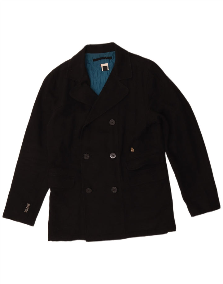 Palton pentru bărbați Volcom UK 38, bumbac mediu negru