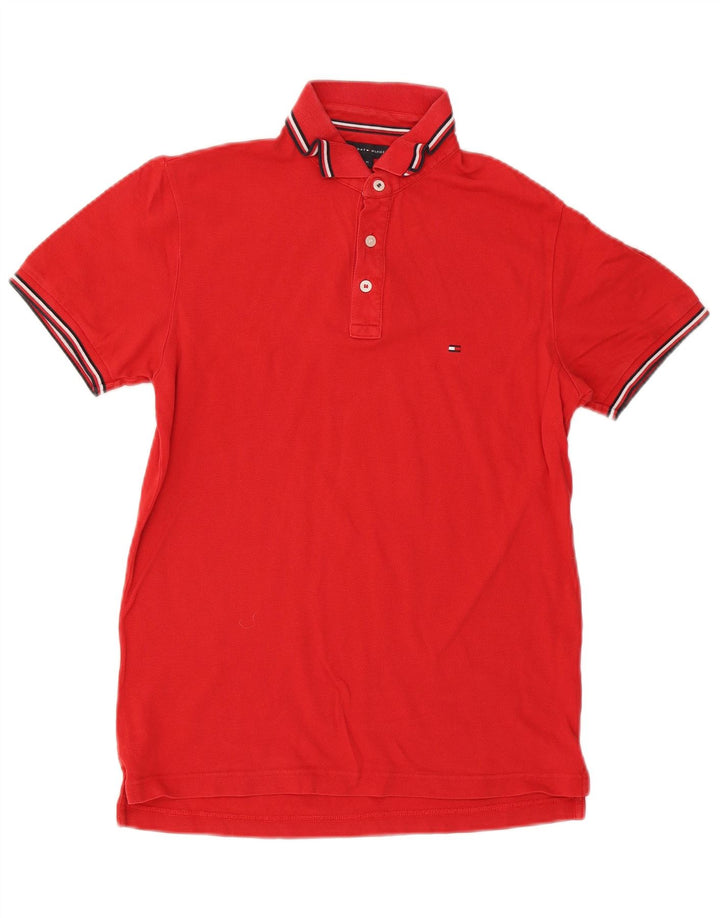 Tricou polo Tommy Hilfiger pentru bărbați, roșu mediu