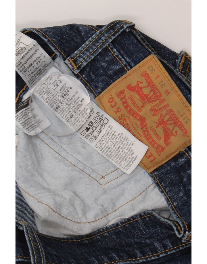 Blugi Levi's 511 Slim pentru bărbați W31 L32 Bumbac albastru