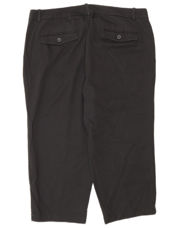 Pantaloni Capri Dockers pentru femei US 14 XL W36 L20 bumbac negru