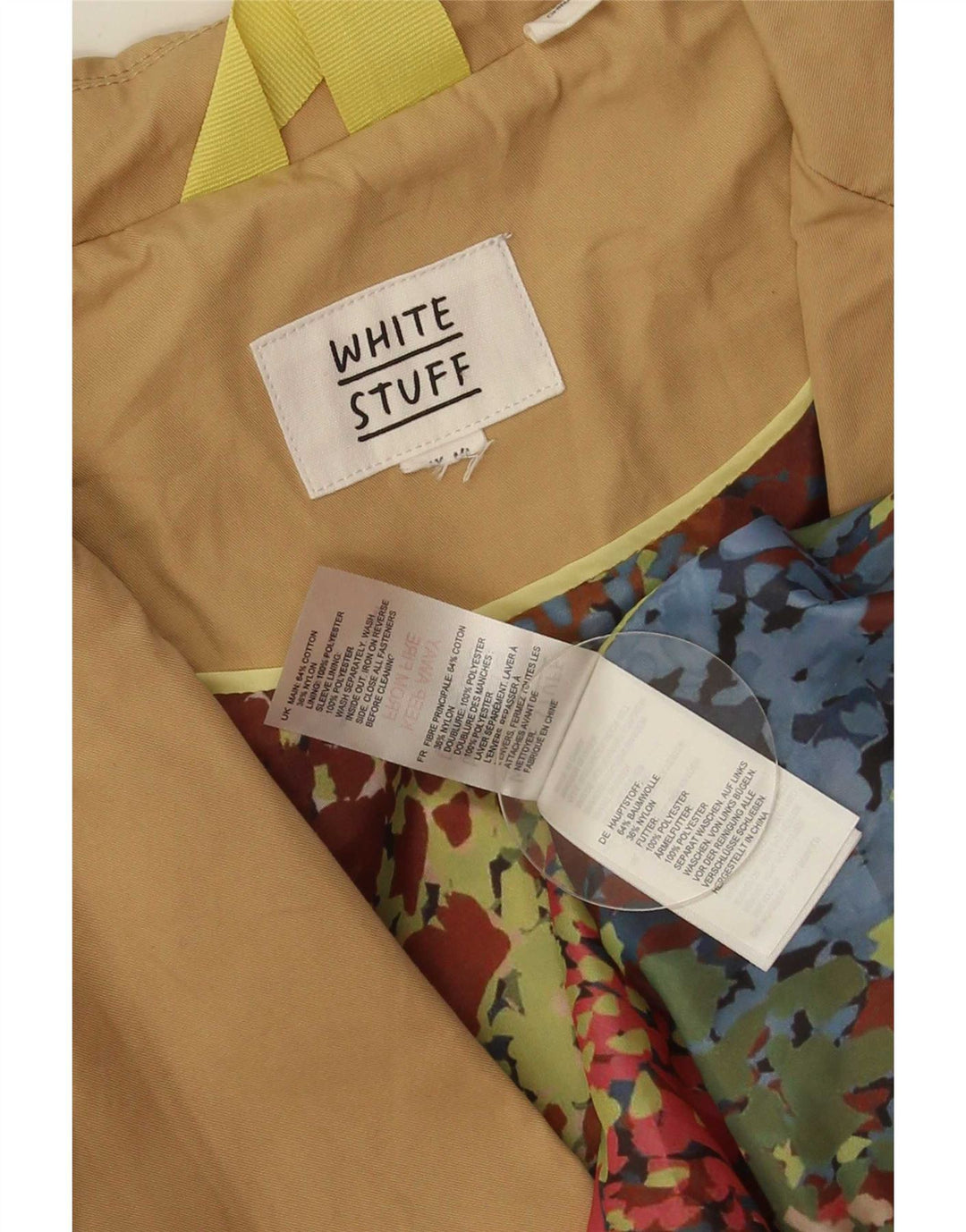 Trench pentru femei White Stuff UK 14 Bumbac mediu bej