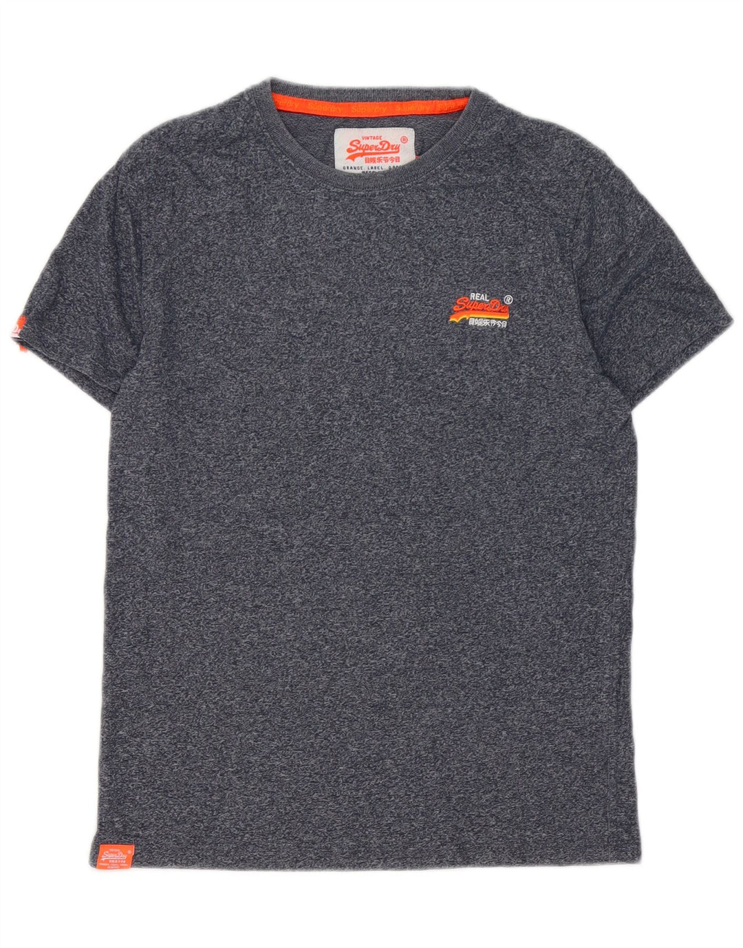 Tricou pentru bărbați Superdry Top mic din bumbac cu pete albastru bleumarin