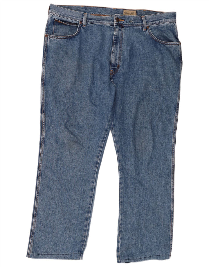 Blugi drepte pentru bărbați Wrangler Texas W40 L28 albastru