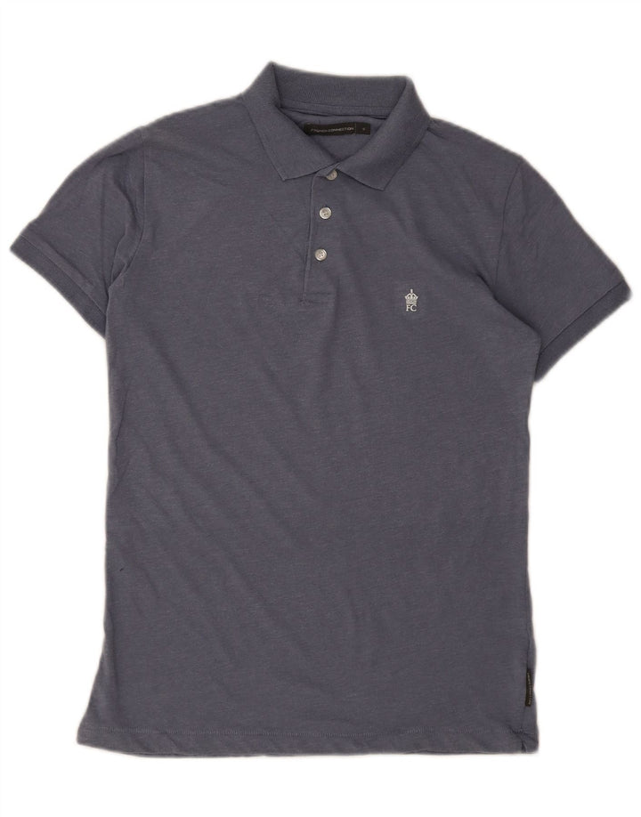FRENCH CONNECTION Tricou polo pentru bărbați Bumbac albastru mic