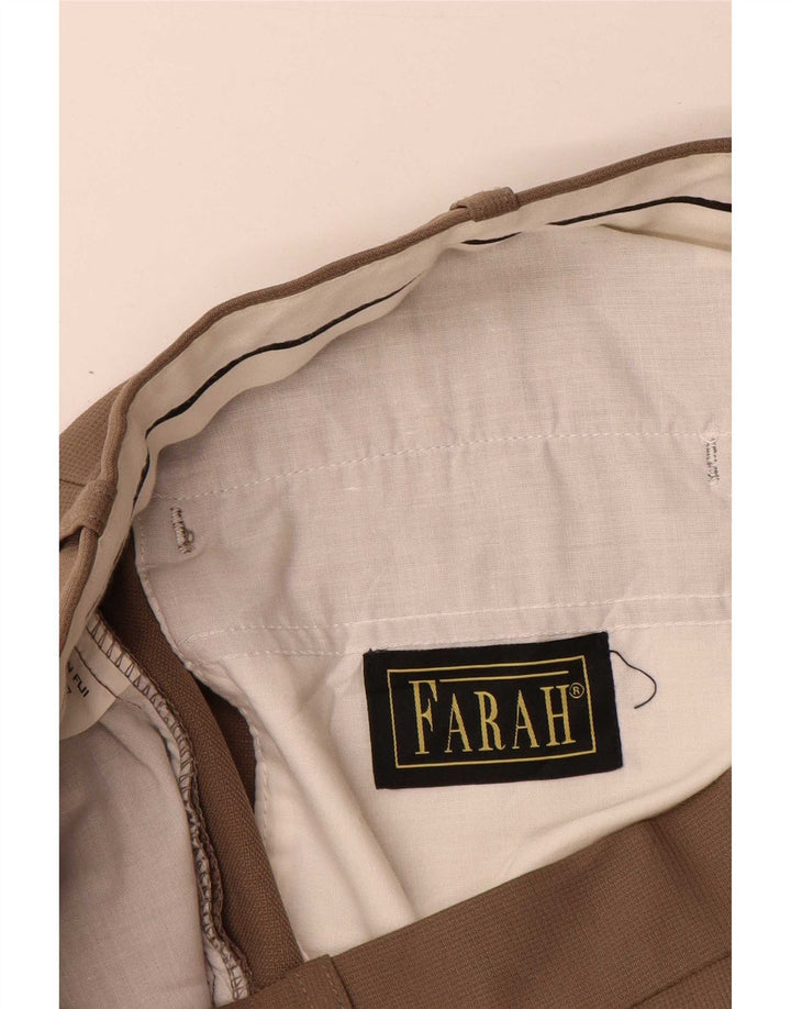 Pantaloni chino pentru bărbați Farah L38 L31 poliester bej