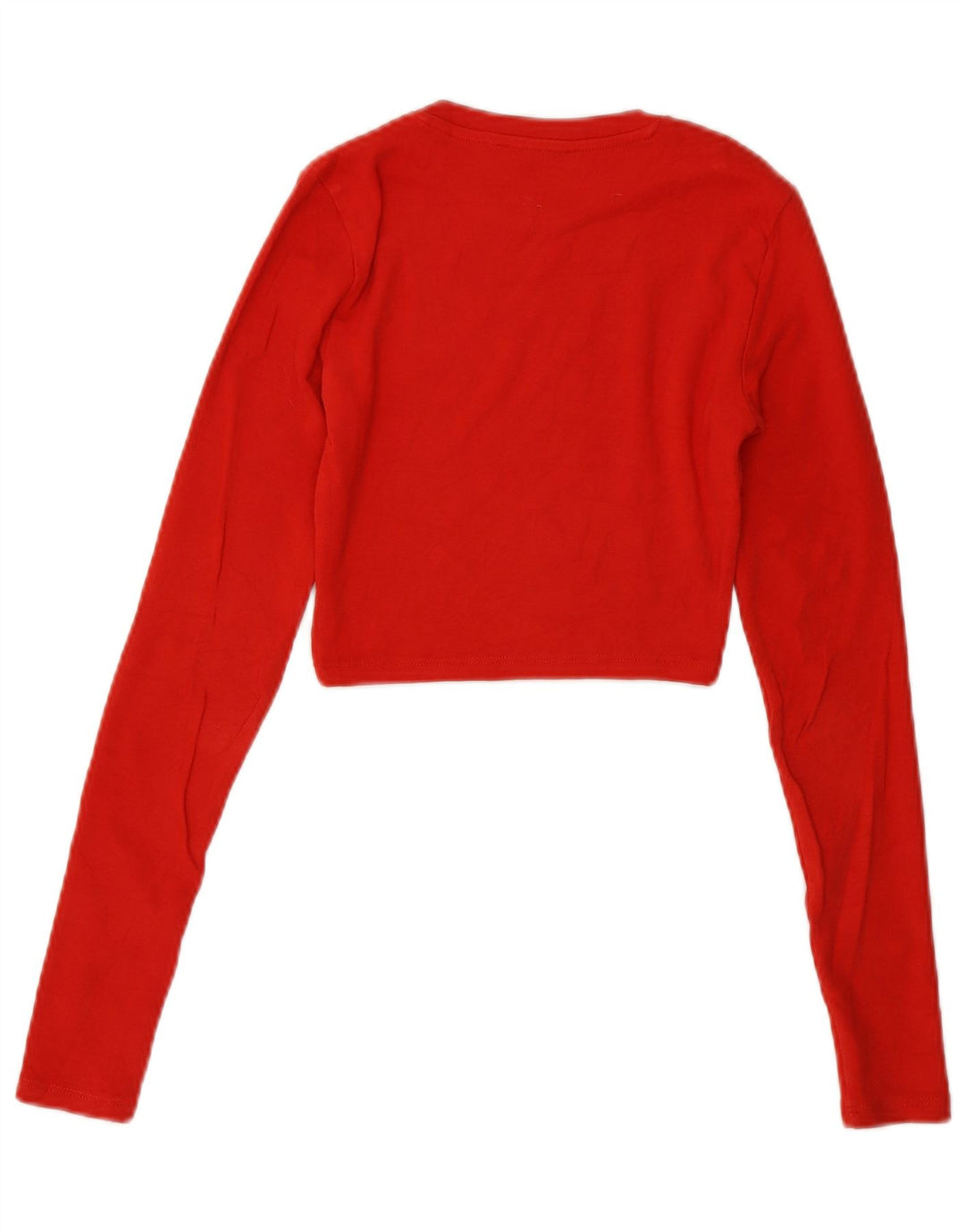 Crop Top pentru femei Zara cu mânecă lungă UK 8 Small Red
