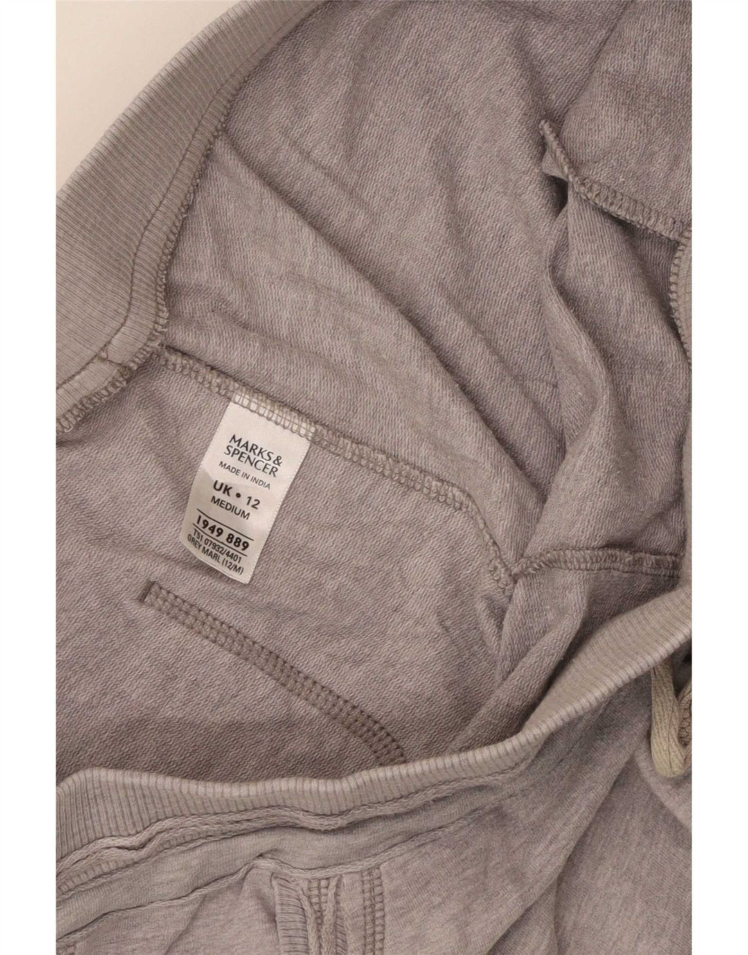 Pantaloni de trening pentru femei Marks & Spencer UK 12, bumbac gri mediu
