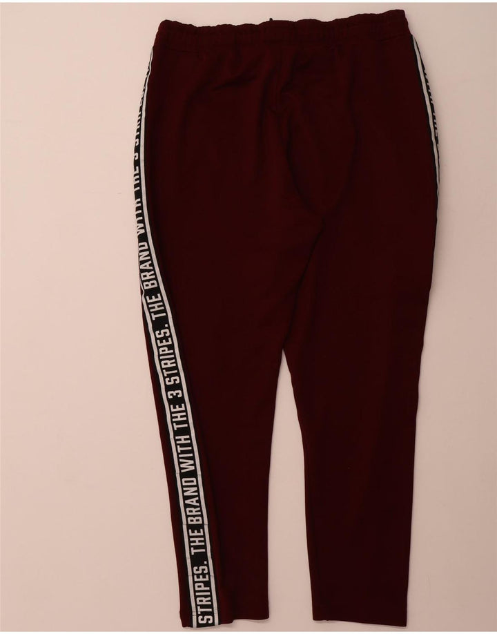 Pantaloni de trening grafic pentru bărbați ADIDAS XL Bordeaux Poliester color bloc