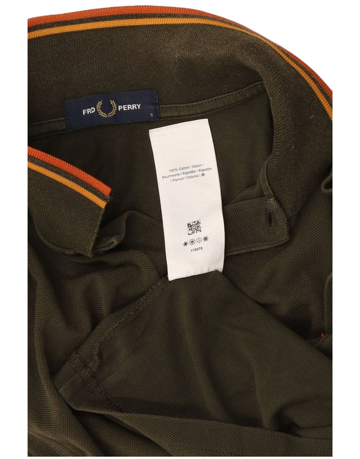 Cămașă polo Fred Perry pentru bărbați, bumbac kaki mic