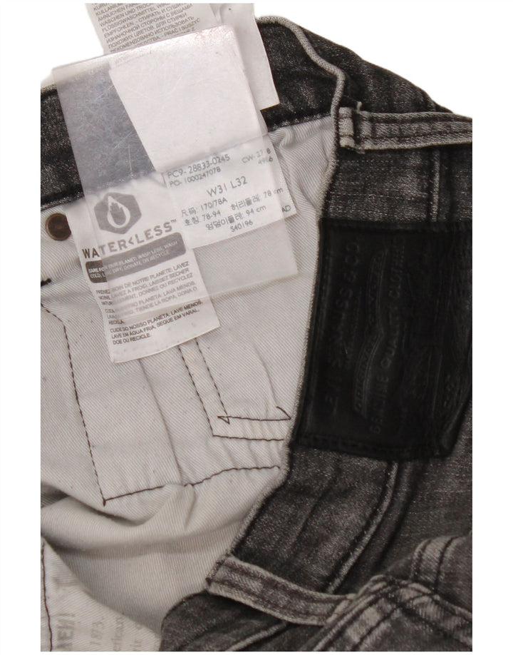 Blugi slim pentru bărbați LEVI'S W31 L32 bumbac gri