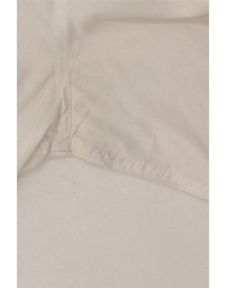 CARRERA Mens Slim Fit Shirt Large White Vintage Carrera and Second-Hand Carrera from Messina Hembry 