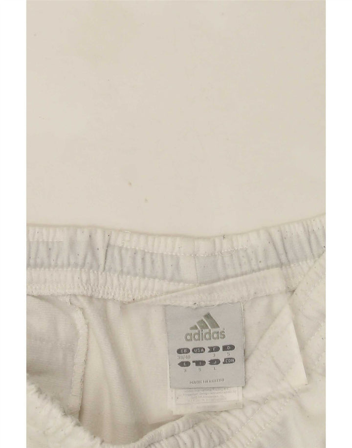 Pantaloni de trening pentru bărbați Adidas UK 38/40 Poliester alb mediu