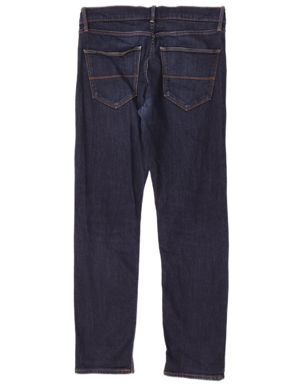 Blugi slim pentru bărbați Marks & Spencer W32 L31 bumbac bleumarin