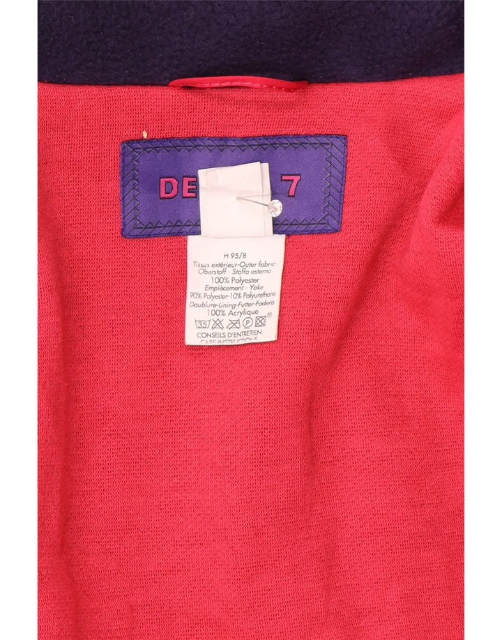 Jachetă de schi cu glugă pentru bărbați Degre 7 IT 52 XL bleumarin din poliester color bloc