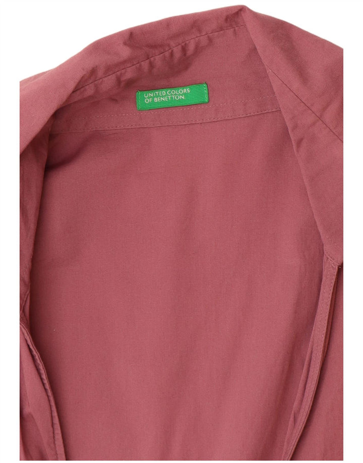 Bluză cămașă pentru femei Benetton UK 8 Small Pink