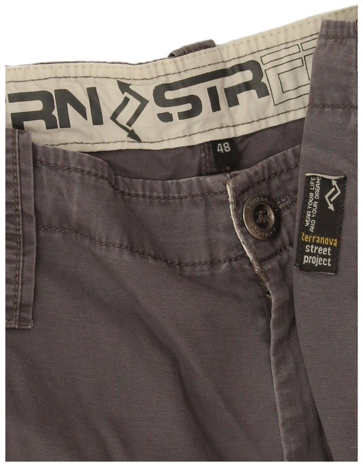 Terranova Pantaloni scurți casual pentru bărbați IT 48 Medium W34 Bumbac gri