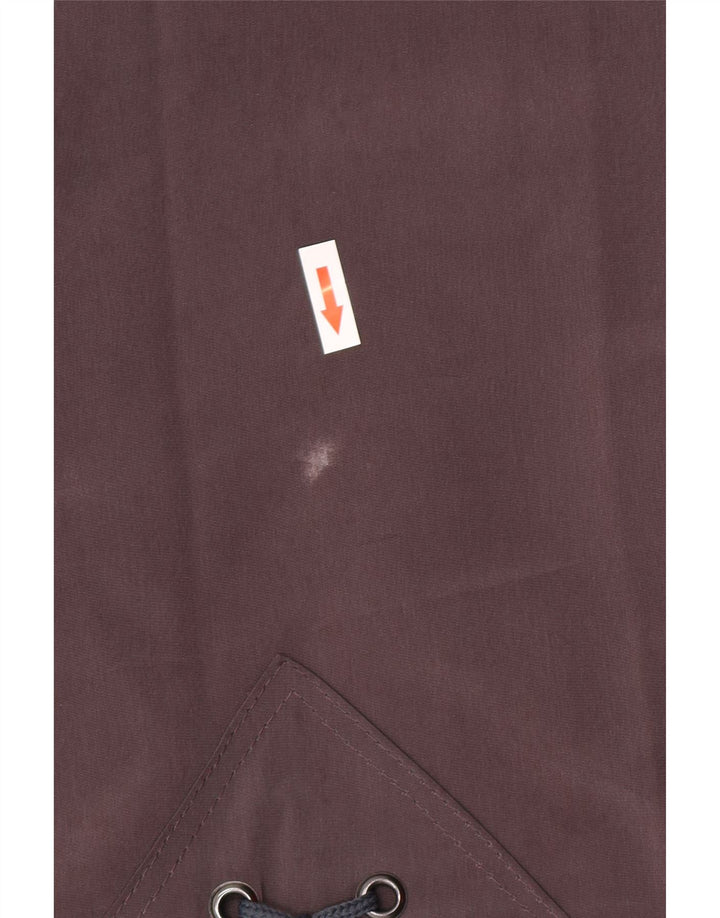 Pardesiu supradimensionat vintage pentru femei UK 18 XL maro