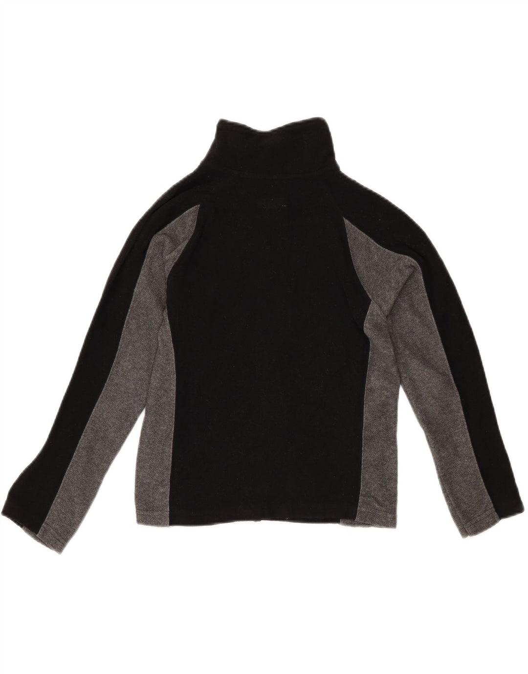 EDDIE BAUER Boys Fleece Jacket 7-8 Years Small Black Colourblock Polyester Vintage Eddie Bauer and Second-Hand Eddie Bauer from Messina Hembry 