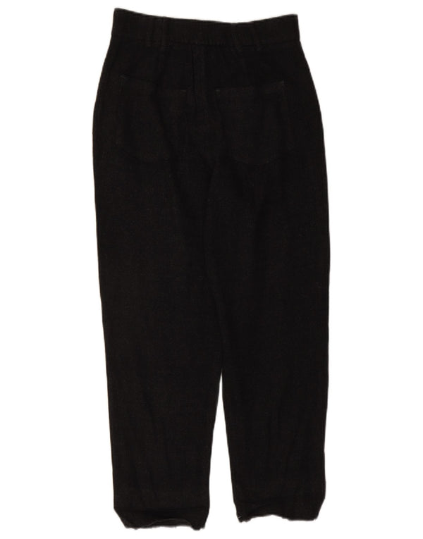 Pantaloni casual pentru femei Zara cu talie înaltă XS W24 L25 Negri