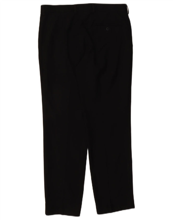 Pantaloni de costum drept bărbați Marks & Spencer W32 L29 negri