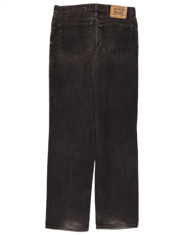 Blugi drepti pentru bărbați Levi's W33 L34 bumbac negru