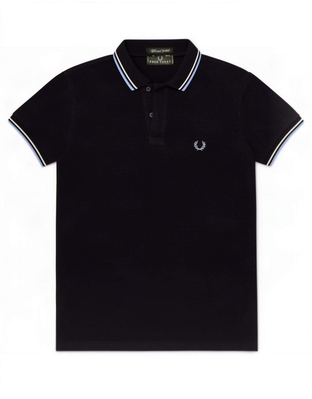 Cămașă polo Fred Perry pentru bărbați, bumbac, albastru bleumarin