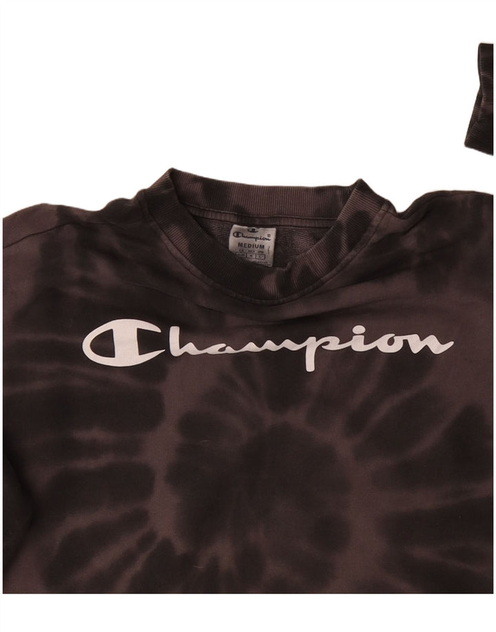 Pulover pentru damă CHAMPION Crop Graphic Pulover UK 14 Medium Brown Tie Dye