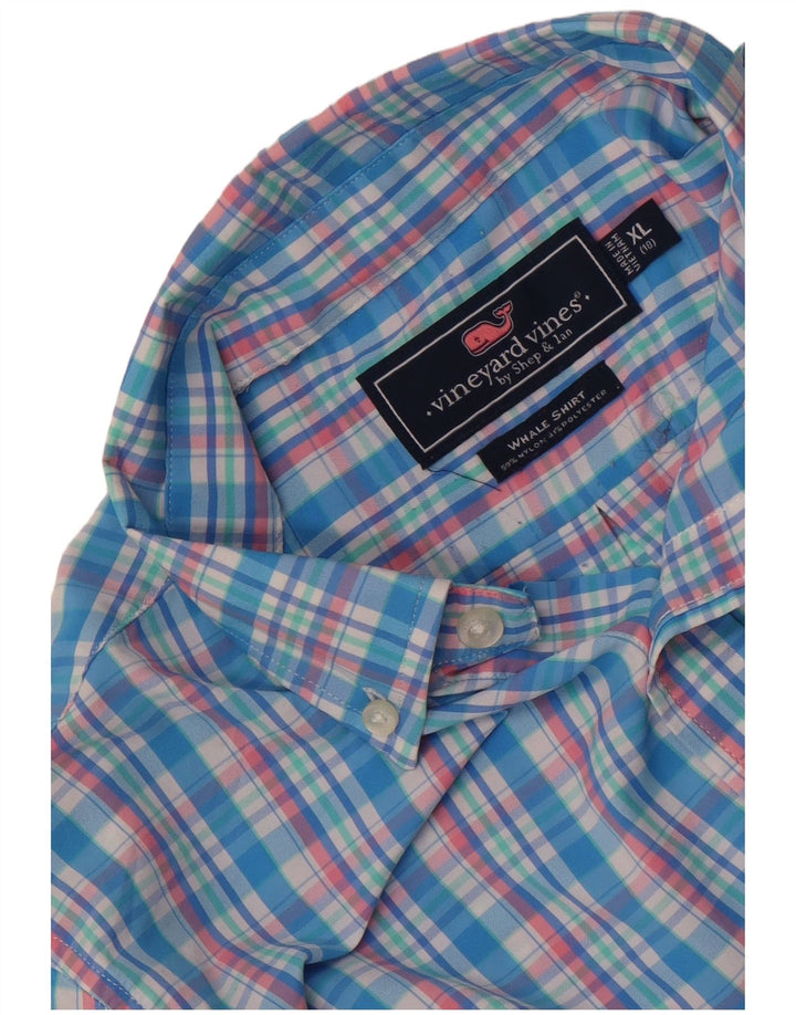 Cămașă Vineyard Vines Băieți 15-16 Ani XL Blue Check Nylon