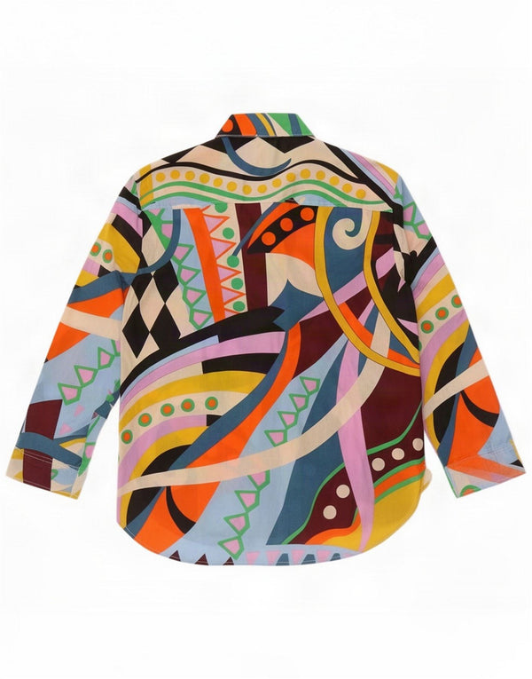 Bluză cămașă pentru femei Zara UK 14 Medium Multicolor Paisley
