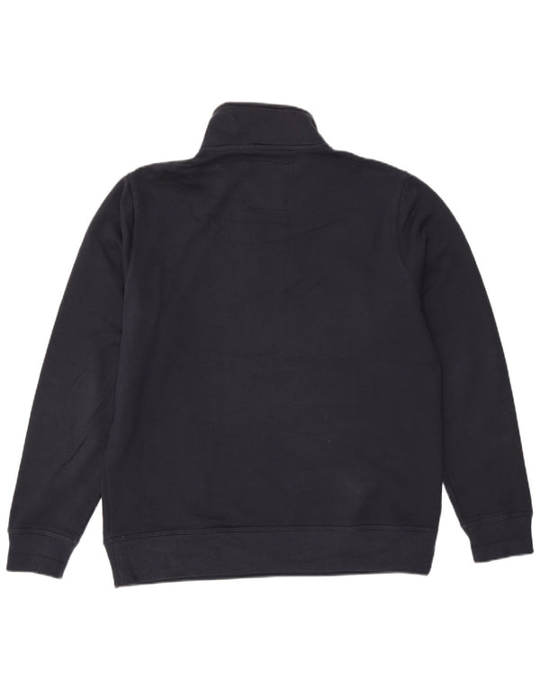 Crew Clothing Hanorac cu fermoar pentru bărbați Pulover XL Bumbac bleumarin