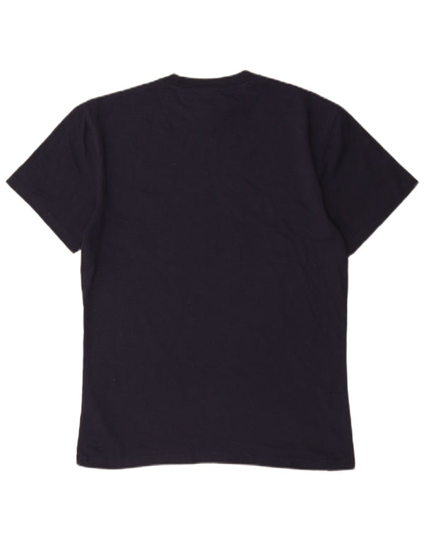 Tricou grafic Tommy Hilfiger pentru bărbați Top mediu din bumbac bleumarin