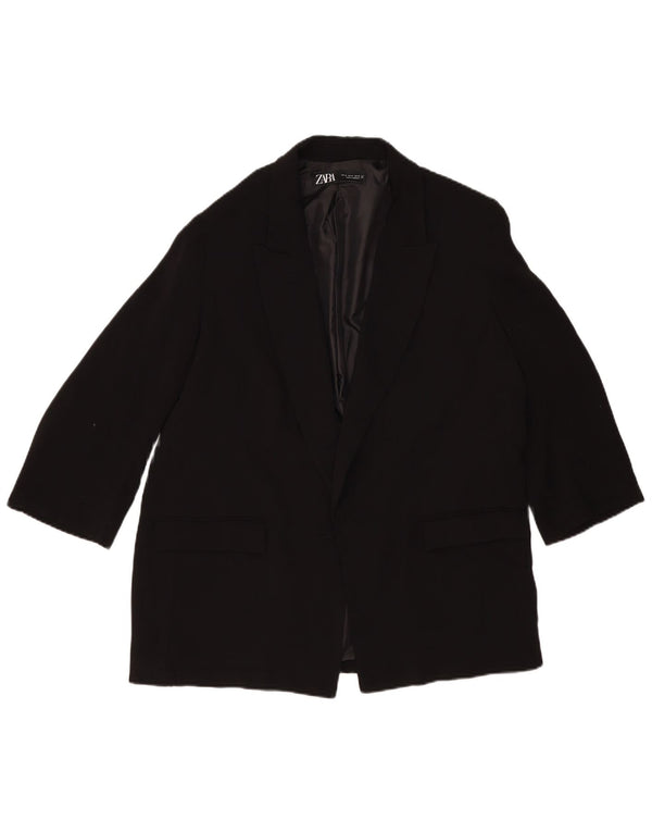 Jachetă Blazer pentru femei Zara UK 18 XL Negru