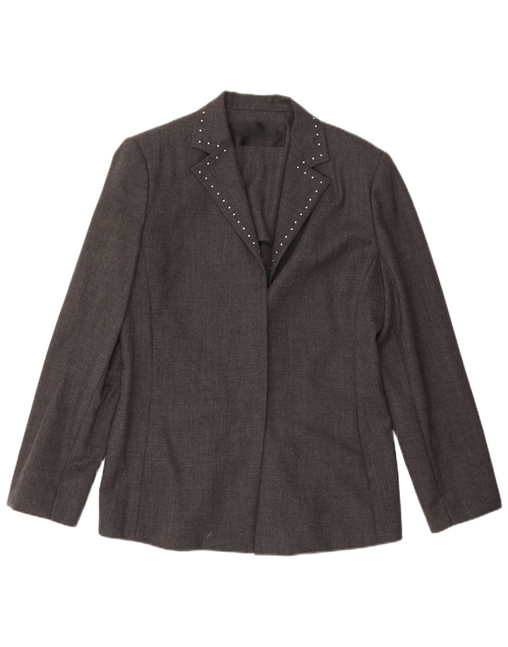 Jachetă Blazer pentru femei Pancaldi & B IT 46 mare, gri, lână virgină