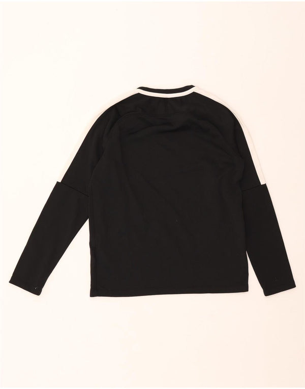 NIKE Băieți Dri Fit Top cu mânecă lungă 12-13 ani, mare, negru, colorblock