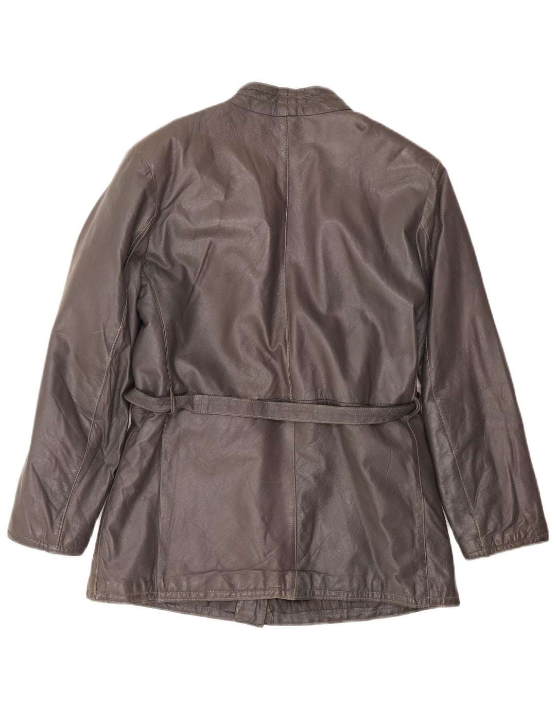 Jachetă de piele vintage pentru femei UK 16 mare, gri