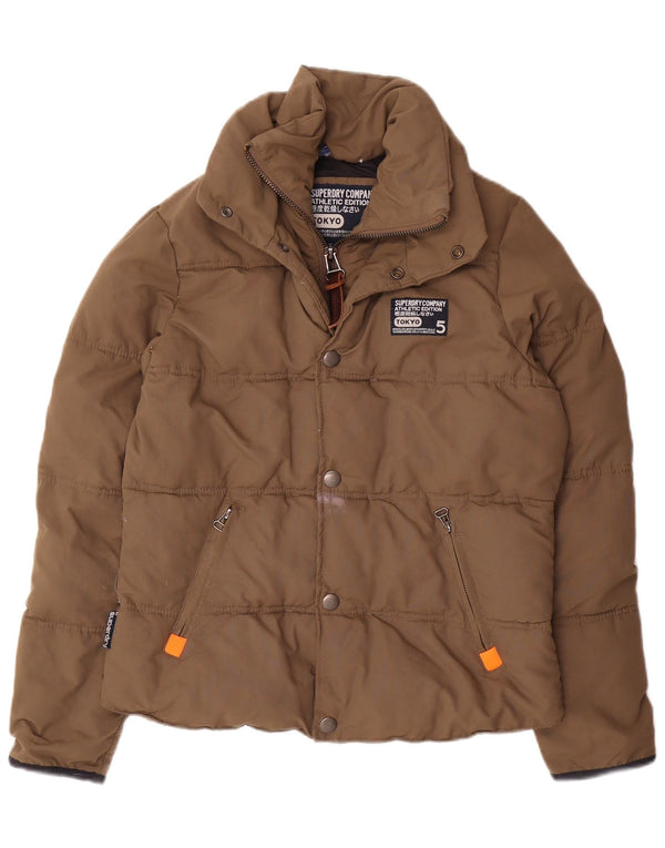 Jachetă căptușită Superdry pentru femei UK 14 Medium Beige Nylon