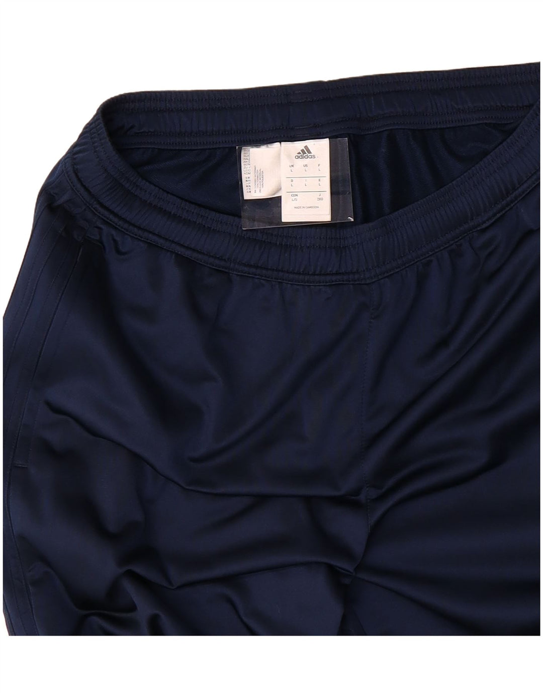 ADIDAS Mens Tracksuit Trousers Large Navy Blue Polyester