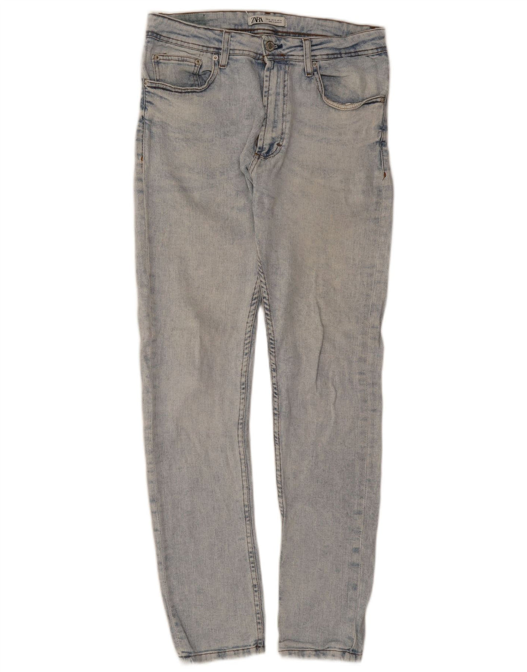 Blugi slim pentru bărbați Zara EU 42 Large W32 L29 Albastru