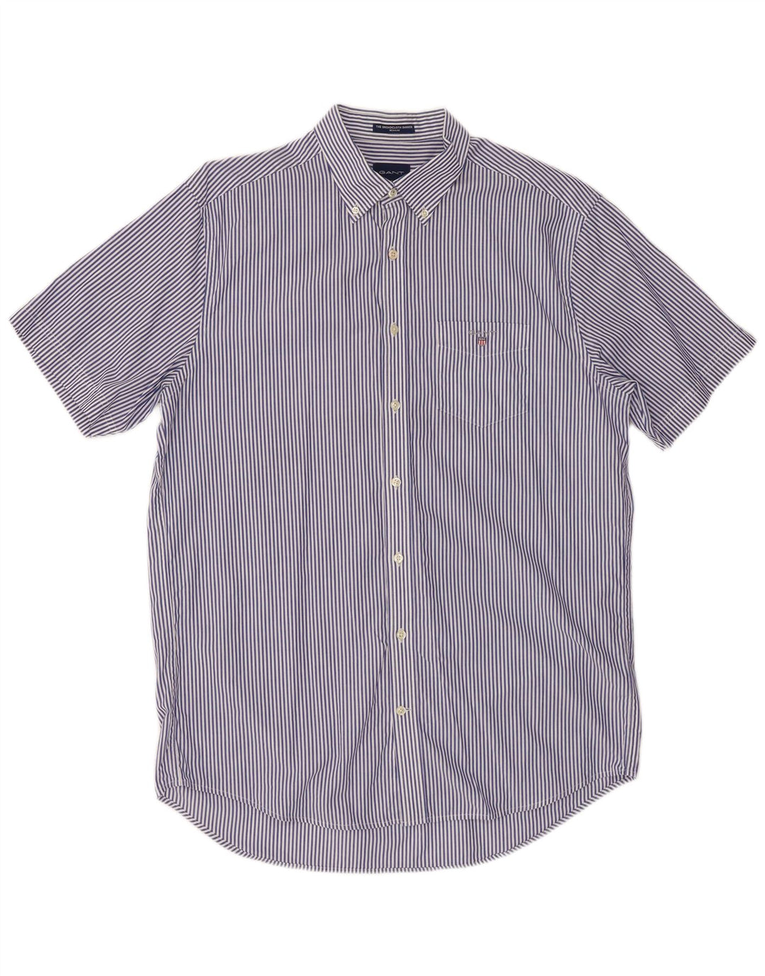 Cămașă GANT pentru bărbați cu tăiere obișnuită Mărimea 41/42 16 1/2 mare, bleumarin, cu dungi