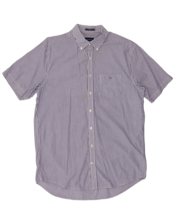 Cămașă GANT pentru bărbați cu tăiere obișnuită Mărimea 41/42 16 1/2 mare, bleumarin, cu dungi