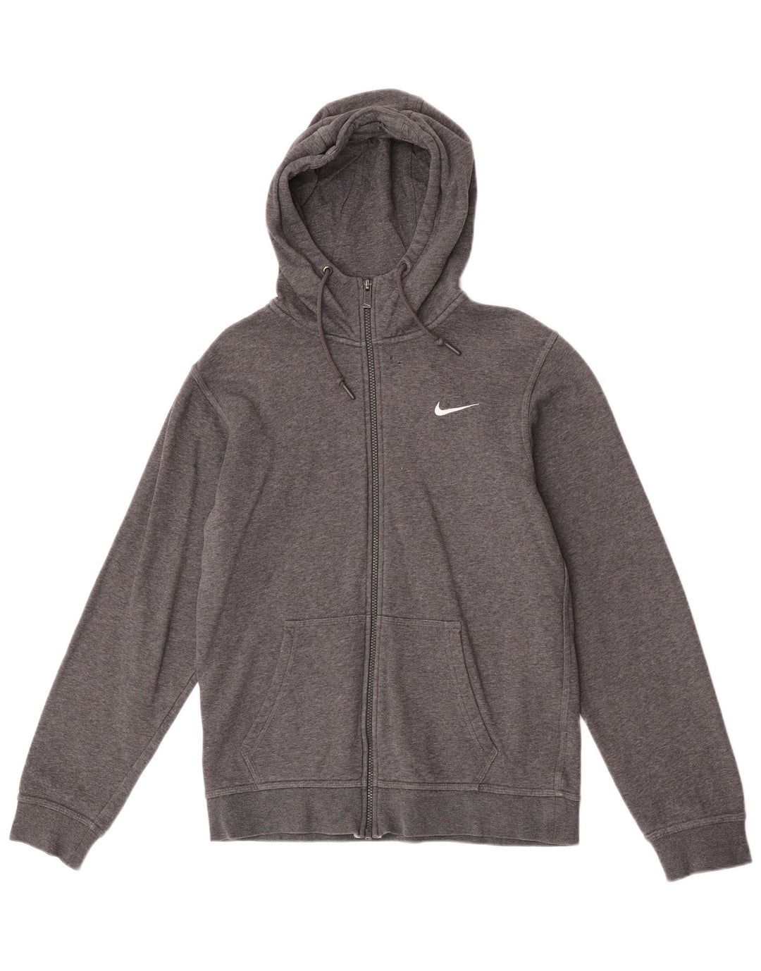 Pulover Nike pentru bărbați, cu fermoar, bumbac, gri mic