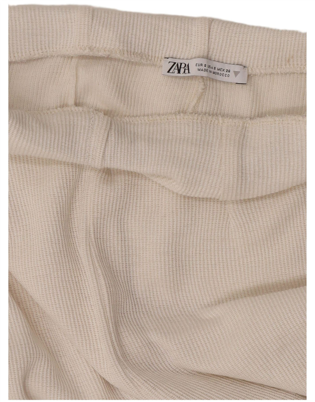 Pantaloni de trening Capri pentru femei Zara UK 10 Small White