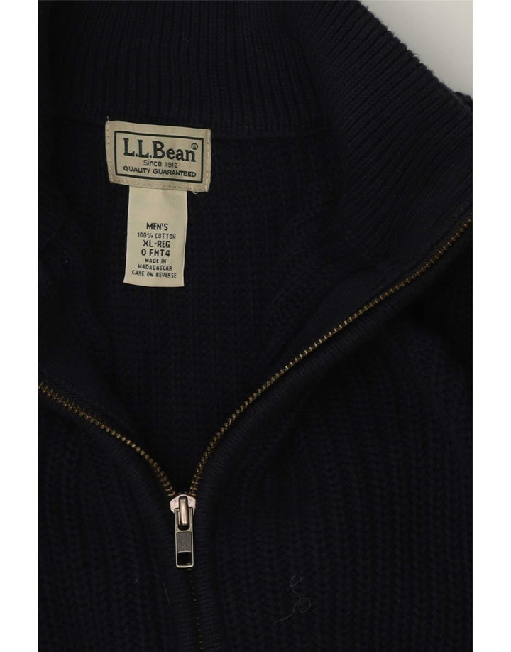 Pulover cardigan pentru bărbați L.L.Bean XL bumbac bleumarin