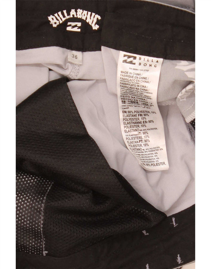 Pantaloni scurți de înot grafic pentru bărbați Billabong, mari, gri, poliester color bloc