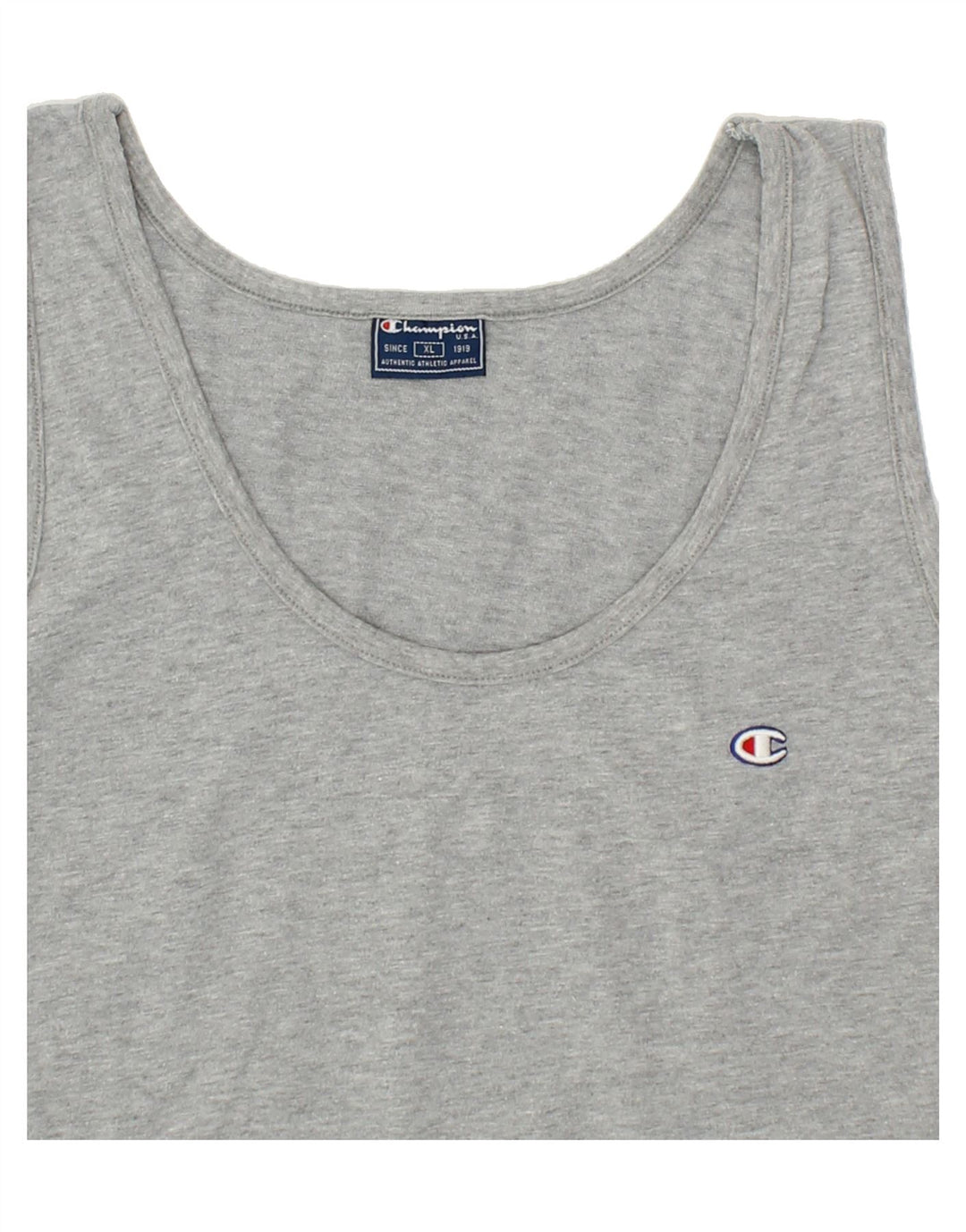 CHAMPION Womens Vest Top UK 18 XL Grey Cotton Vintage Champion and Second-Hand Champion from Messina Hembry 