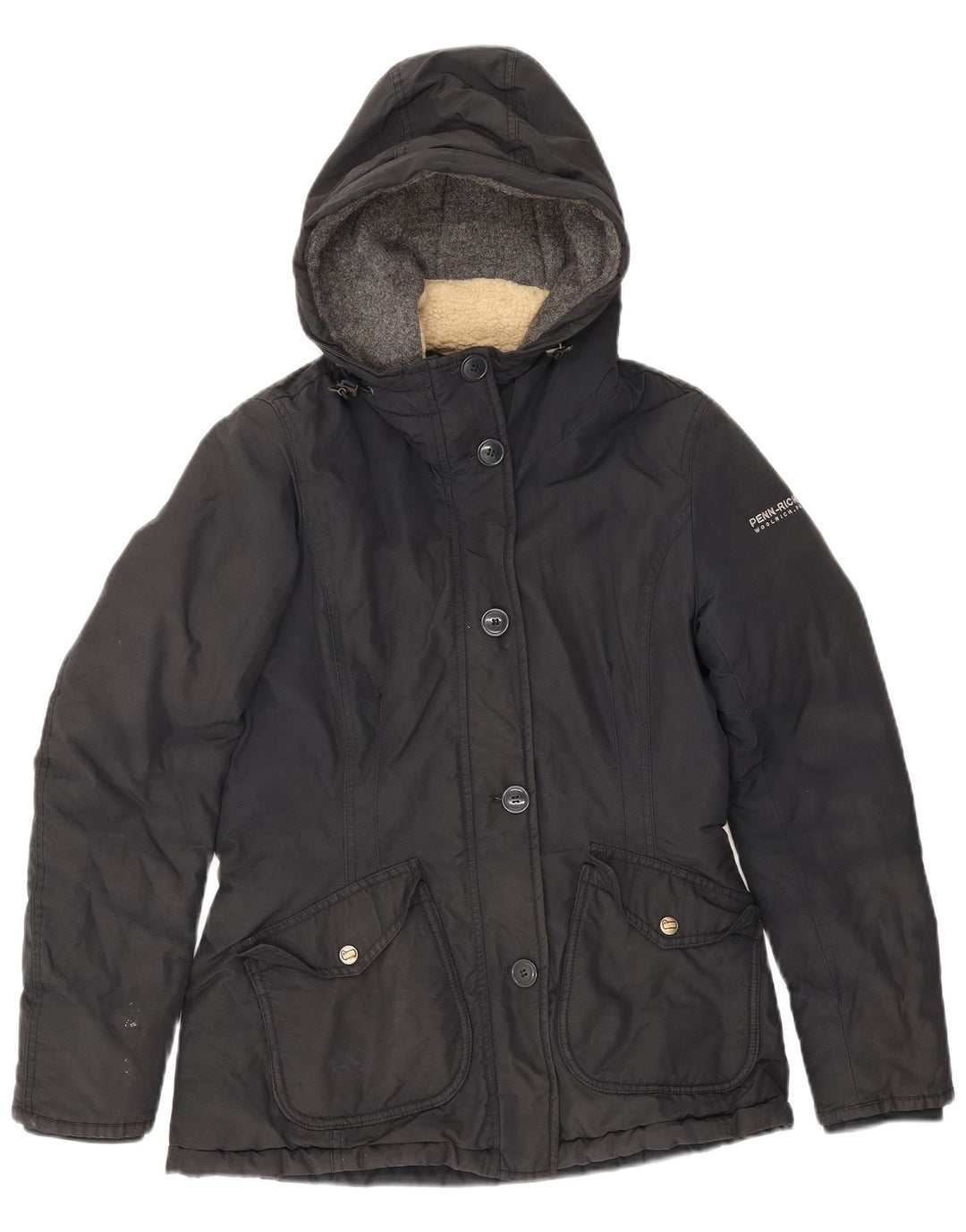 Jachetă Windbreaker pentru femei cu glugă Woolrich UK 10 Small Black