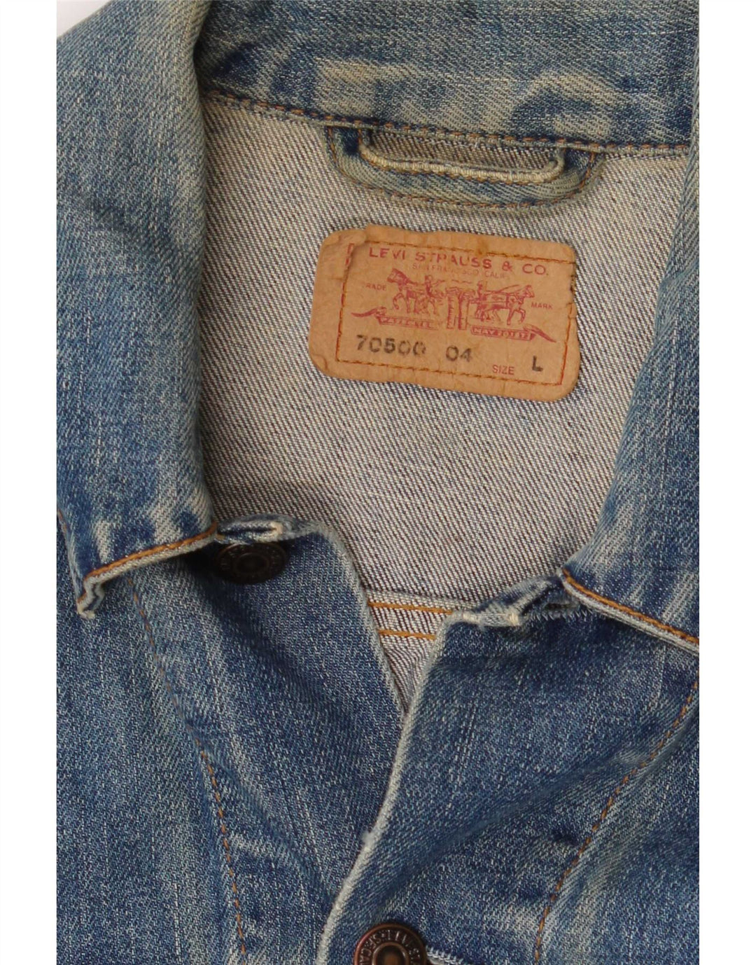 Jachetă de blugi pentru bărbați Levi's UK 40, mare, albastru, bumbac