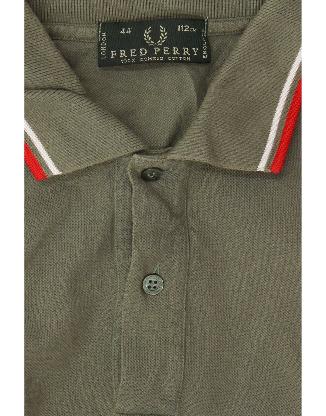 Cămașă polo Fred Perry pentru bărbați, bumbac kaki mare